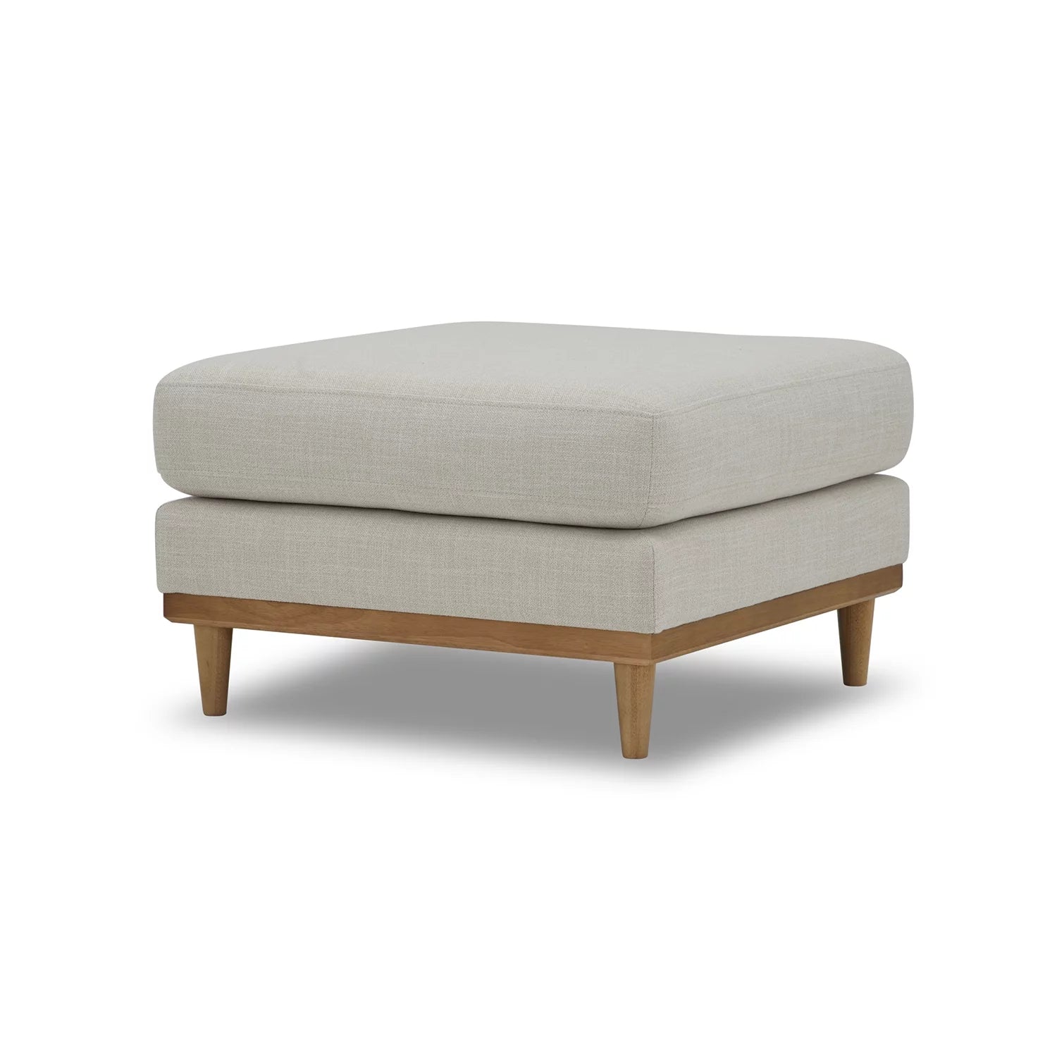 Wood Frame Ottoman Light Honey Finish 7k