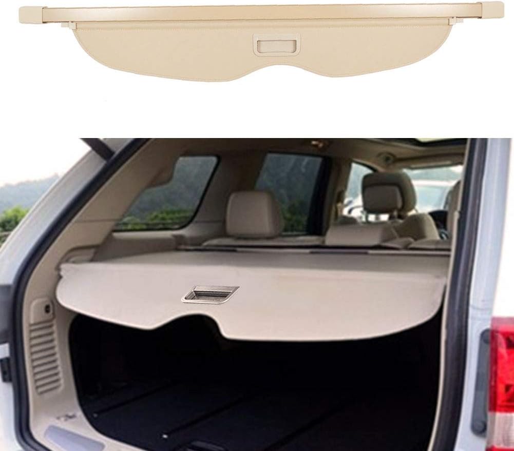 BOPARAUTO Cargo Cover for Jeep Grand Cherokee Accessories 2011-2020 2021 Rear Trunk Shade Cover（Not fit for 2021 Winter-2022 grand Cherokee L ）