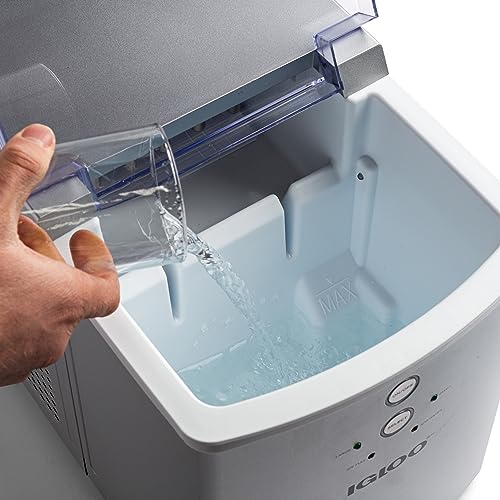 Electric Countertop Ice Maker Machine Portable 33lbs 24h Stainless Steel A7
