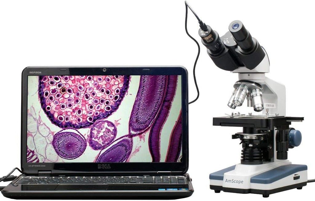 Binocular Compound Microscope 40X-2500X LED k7
