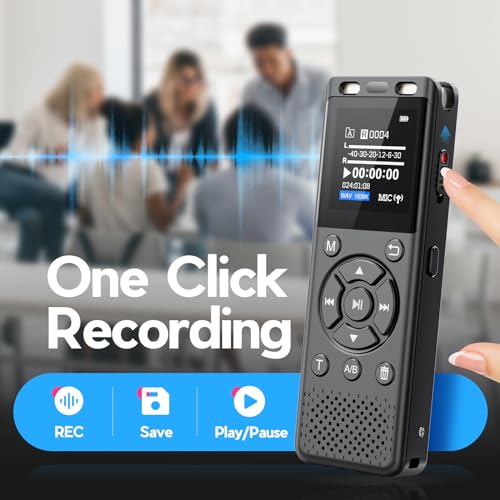 Digital Voice Recorder 96GB HD Playback A7