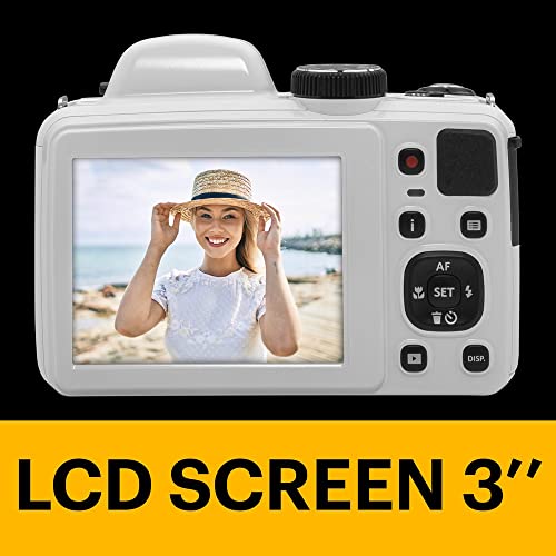 Digital Camera 42X Optical Zoom 24mm Wide Angle 1080P Video r7