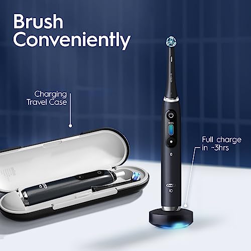 Electric Toothbrush with 3 Replacement Heads, Black Onyx k7