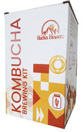 Bucha Brewers Kombucha Starter Kit with Kombucha SCOBY, Starter Tea, Certified Organic Sugar, Gallon Glass Jar with Lid, Coffee