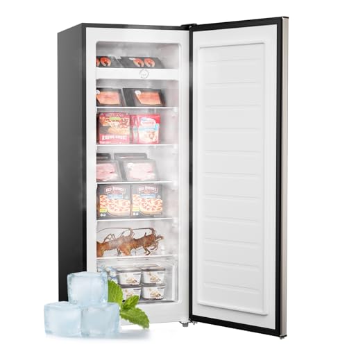 Upright Freezer Convertible Refrigerator, 5 Adjustable Shelves, Garage Ready A7