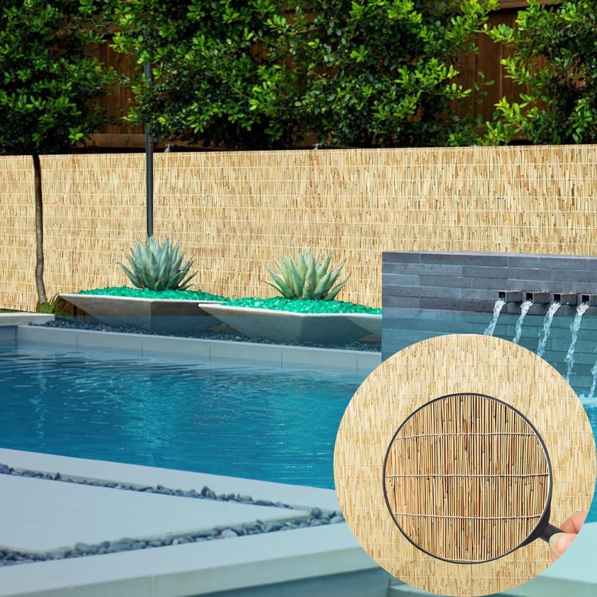 Bamboo Garden Fence Roll 4ft x 16.4ft k7