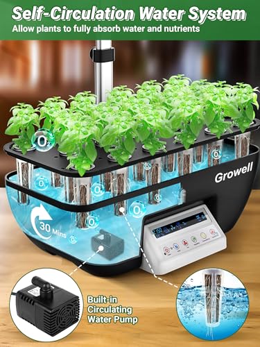 Hydroponic Growing System with Full-Spectrum Lights a7