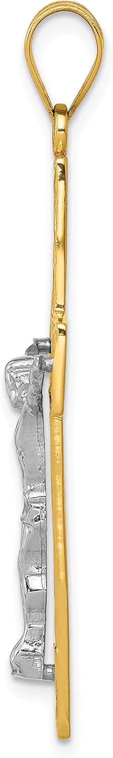 Gold Cross Pendant 46mm k7