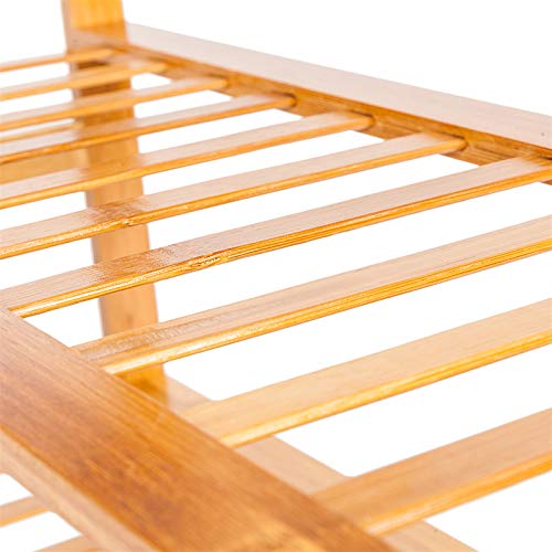 Bamboo Shoe Rack 4 Tier Espresso k7
