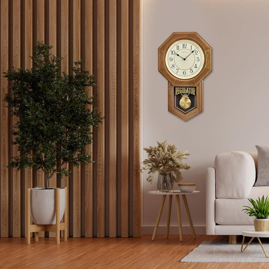 Golden Oak Table Clock 7k