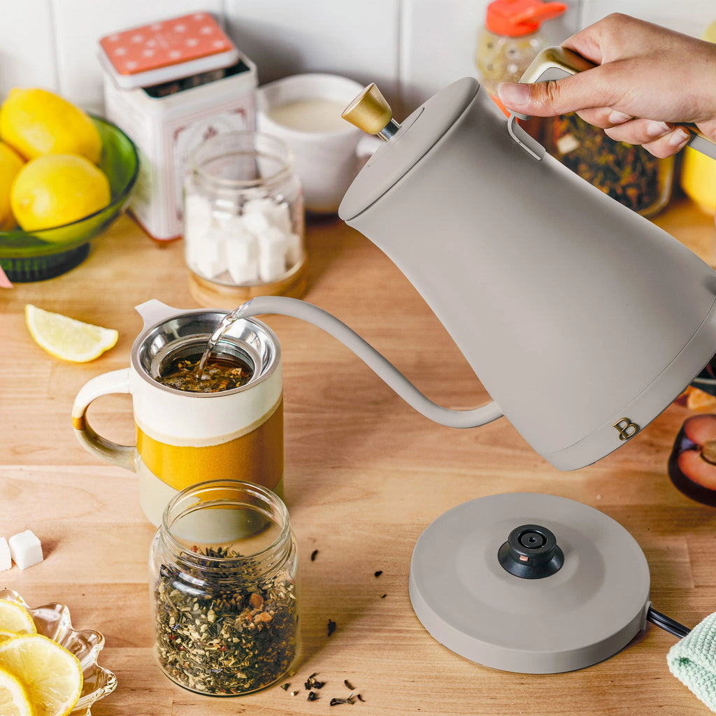 Electric Gooseneck Kettle 1L 1200W Taupe a7