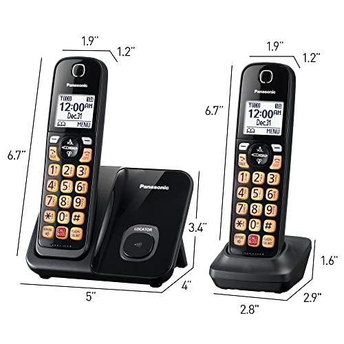 Cordless Phone with Call Block and Large Display 3 Handsets 7k