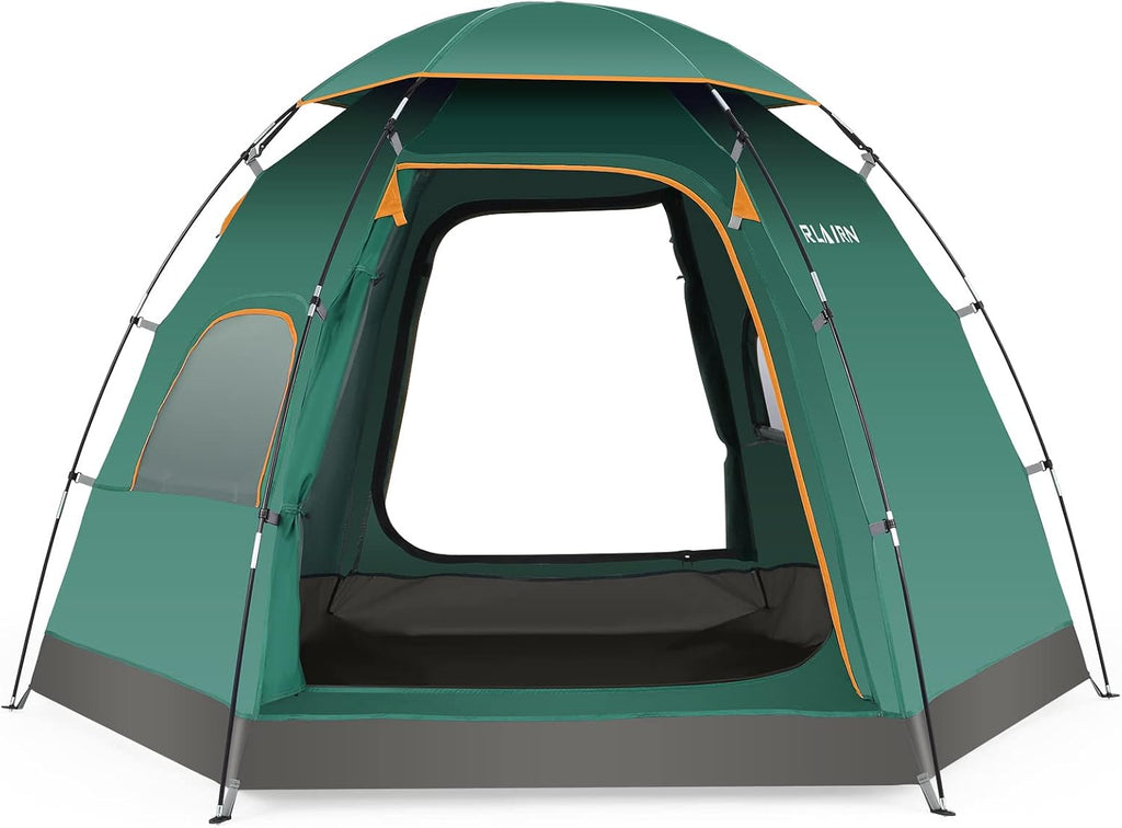 4 Person Waterproof Dome Tent with Removable Rain Fly and Carrying Bag q7