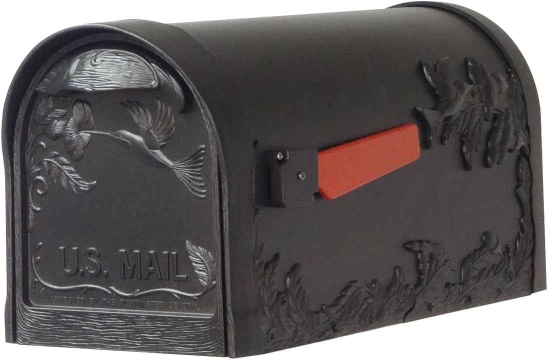 Hummingbird Curbside Mailbox with Locking Insert and Post k7m
