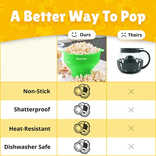 Microwave Popcorn Popper Silicone Collapsible Bowl BPA-Free k7