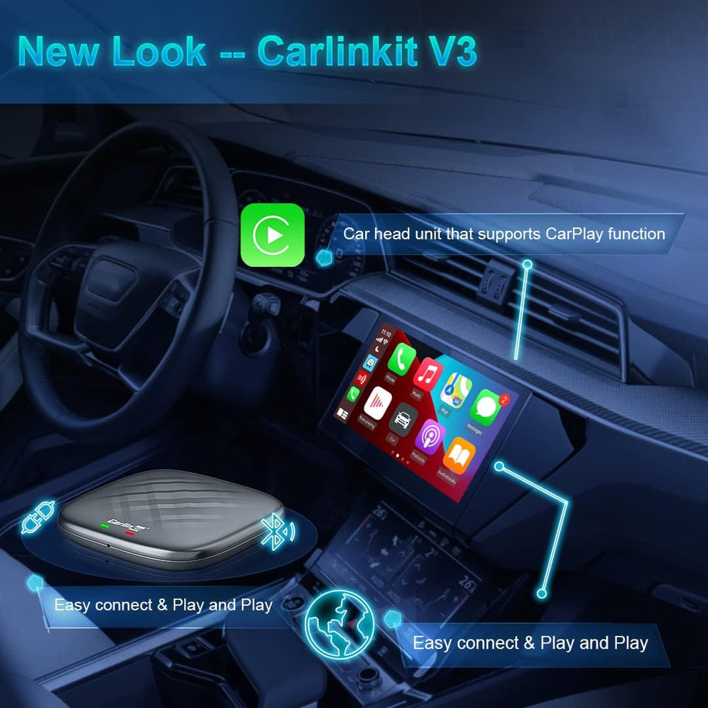 Wireless CarPlay & Android Auto Car Adapter for 2015-2022 Cars a7