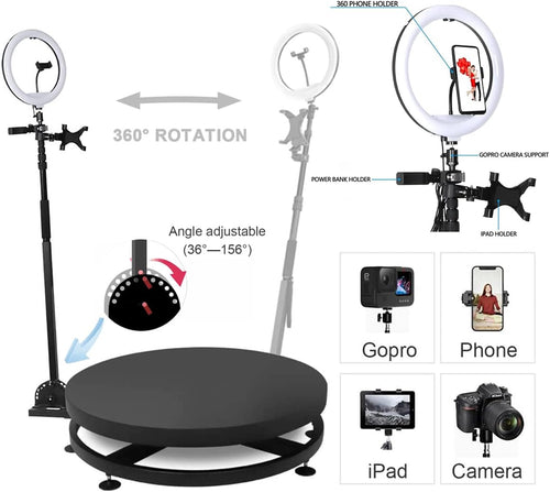360 Photo Booth Machine for Parties Slow Motion Spin 7k