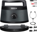 SIMOLIO Clear Dialogue Wireless TV Speakers with Tone Adjustment, Portable Wireless Speakers for TV for Hard of Hearing, Seniors and Elderly, Support Optical/RCA/AUX, Extra Headset & 2 Adapters