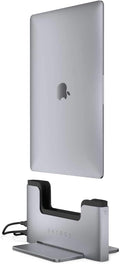Brydge Vertical Docking Station | Compatible with 13-inch MacBook Air (2020-2018) | 2 x Thunderbolt 3 Ports | (Space Gray)