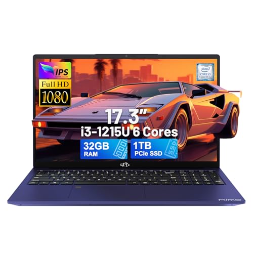17.3" IPS FHD Laptop, 16GB RAM 512GB SSD, Silver k7
