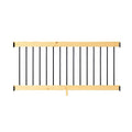ProWood 6 ft. Cedar Rail Kit with Aluminum Square Balusters
