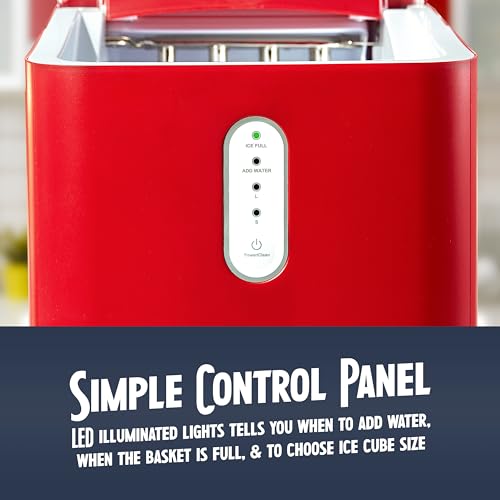 Electric Countertop Ice Maker Machine Portable 33lbs 24h Stainless Steel A7