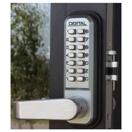 Narrow Stile Lever Handle Lock with Passage Function White k7