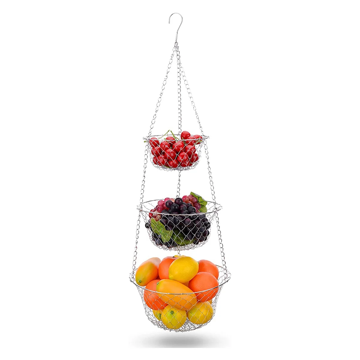 Fruit Basket Hanging Storage 3 Tier a7