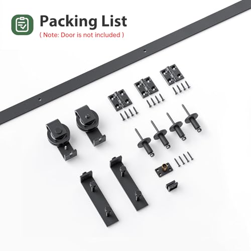Bifold Sliding Barn Door Hardware Track Kit 4f