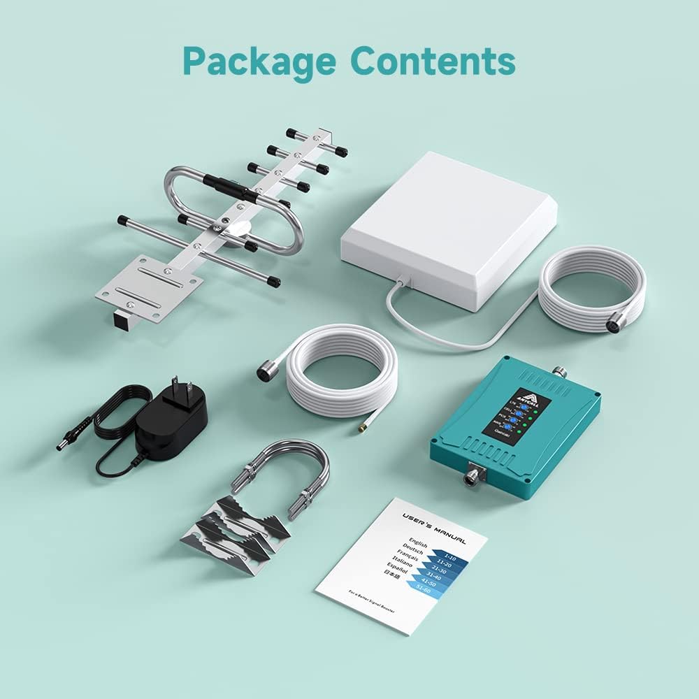 Cell Phone Signal Booster for Home Office 4G LTE 5G 4500 sq ft A7