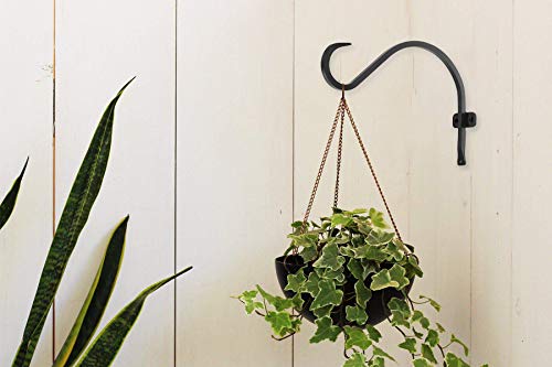 Hanging Plant Bracket 4 Pack 12 Inch Wrought Iron Outdoor Hook a7