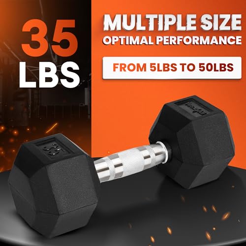 Chrome Hex Dumbbells 5-50 LBS Single a7