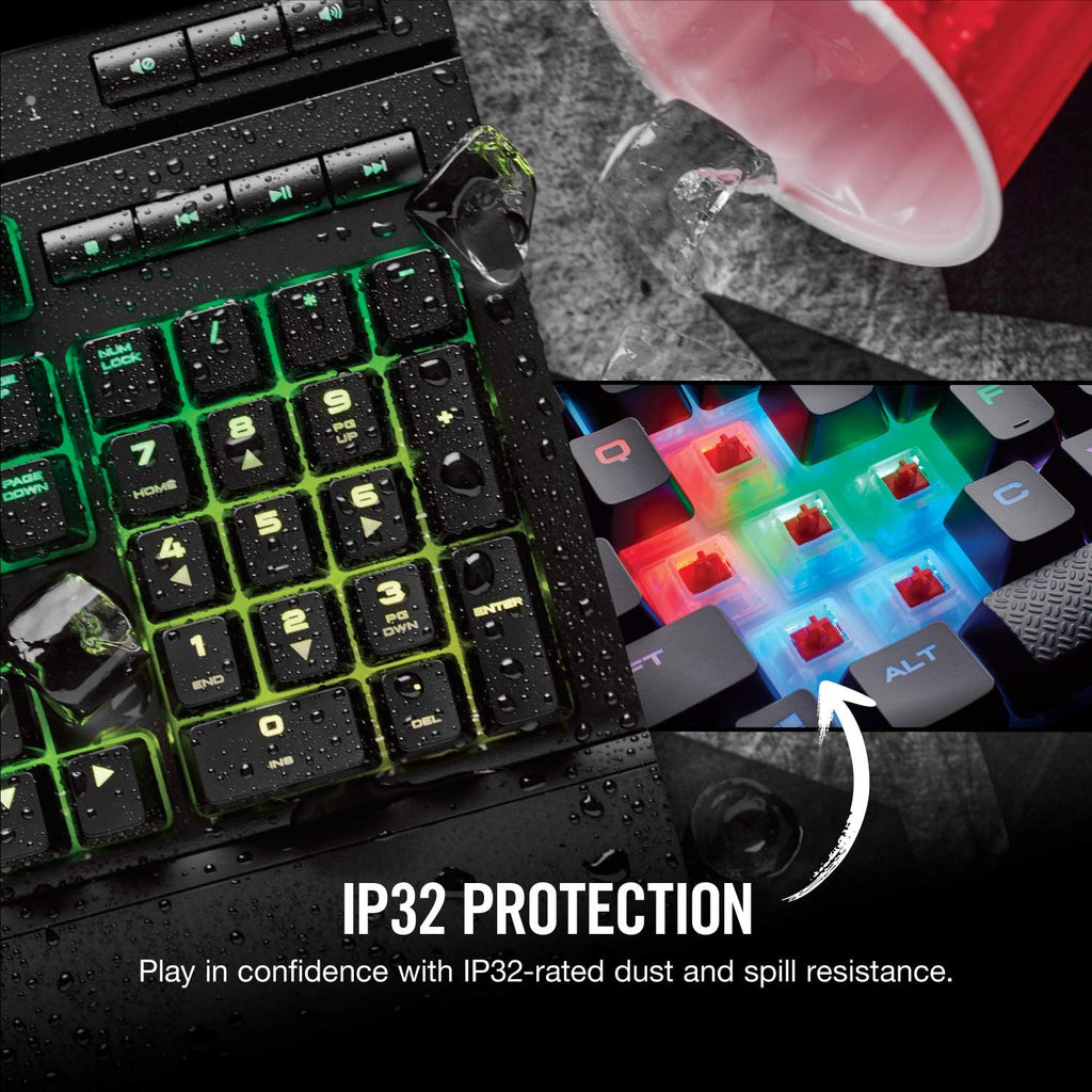 Mechanical Gaming Keyboard RGB Backlit Cherry MX Red Switch Black k7