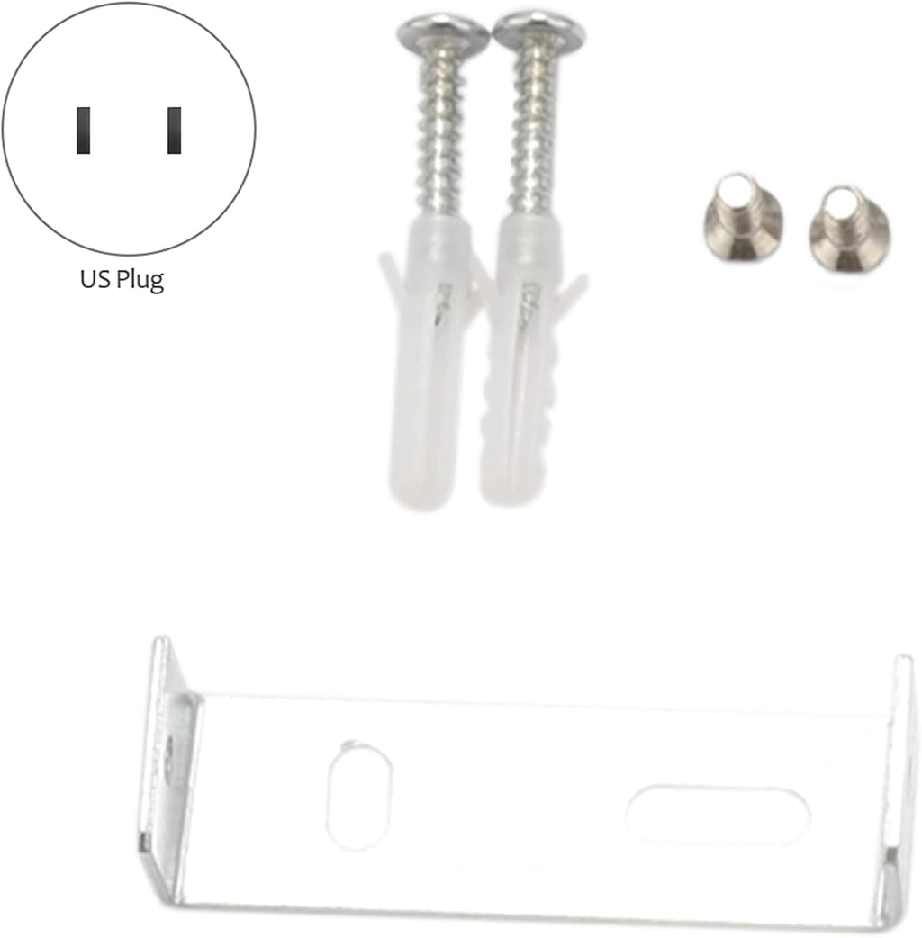 Dimmable Reading Lamp with Flexible Gooseneck, Wall Mounted, Silver 7k