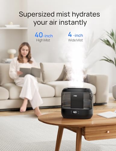 Top Fill Cool Mist Humidifier for Bedroom 60H Quiet k7