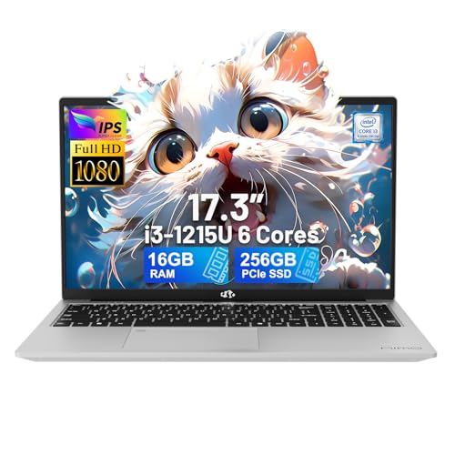 17.3" IPS FHD Laptop, 16GB RAM 512GB SSD, Silver k7