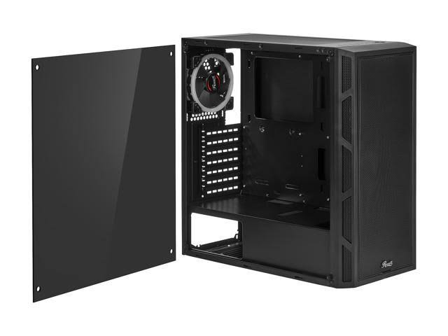 Gaming PC Case with Dual Ring Blue LED Fans 7k