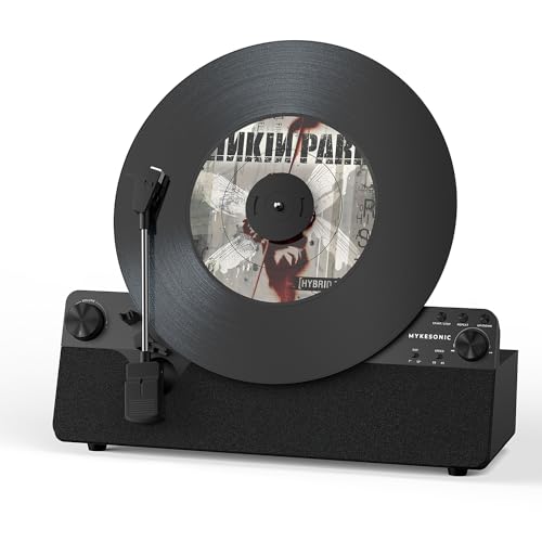 Vertical Automatic Bluetooth Turntable with Speakers A7