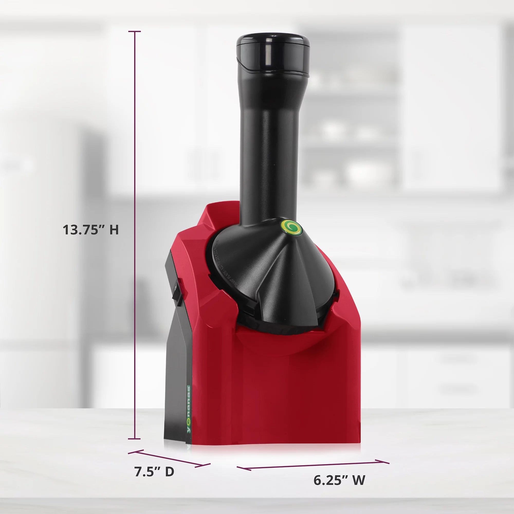 Frozen Fruit Soft Serve Dessert Maker Red 7k