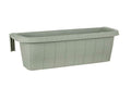 Apollo Exports International AP-30312 23.5" Adjustable Railing Planter, Ratan Look, White