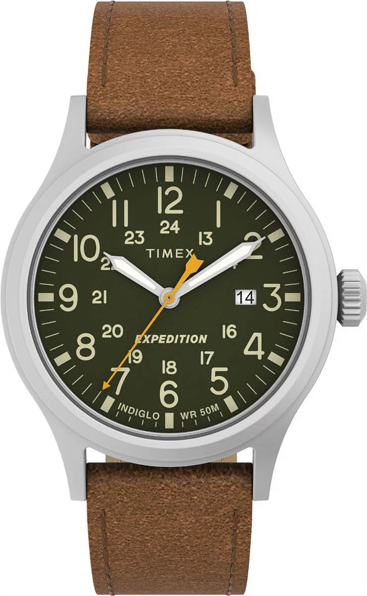 Timex Men's Expedition Scout Brown Strap Watch - Curated Treasures Market