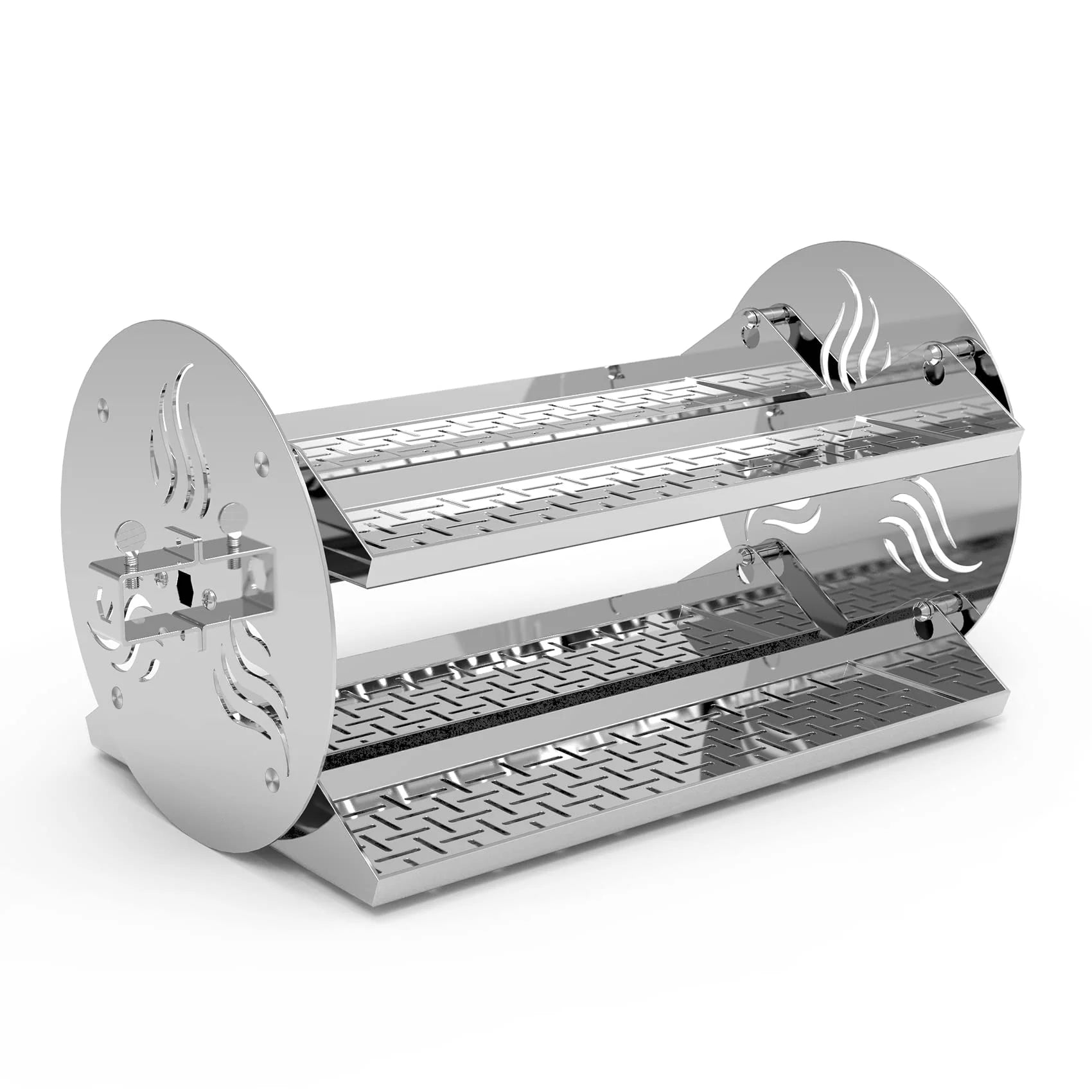 Only Fire Universal Rotating Grill Rotisserie Trays, 18 inch Round Rotisserie Basket Cooking Accessory - Curated Treasures Market