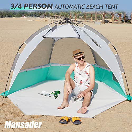 Beach Tent Pop Up Sun Shelter UPF 50+ UV Protection a7