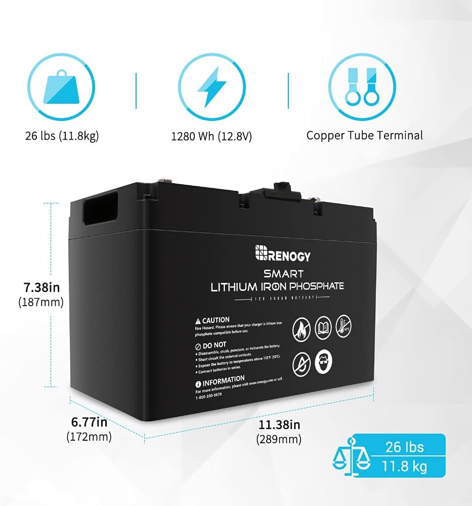 12V 100Ah Lithium-Iron Phosphate Battery with Self-Heating r7