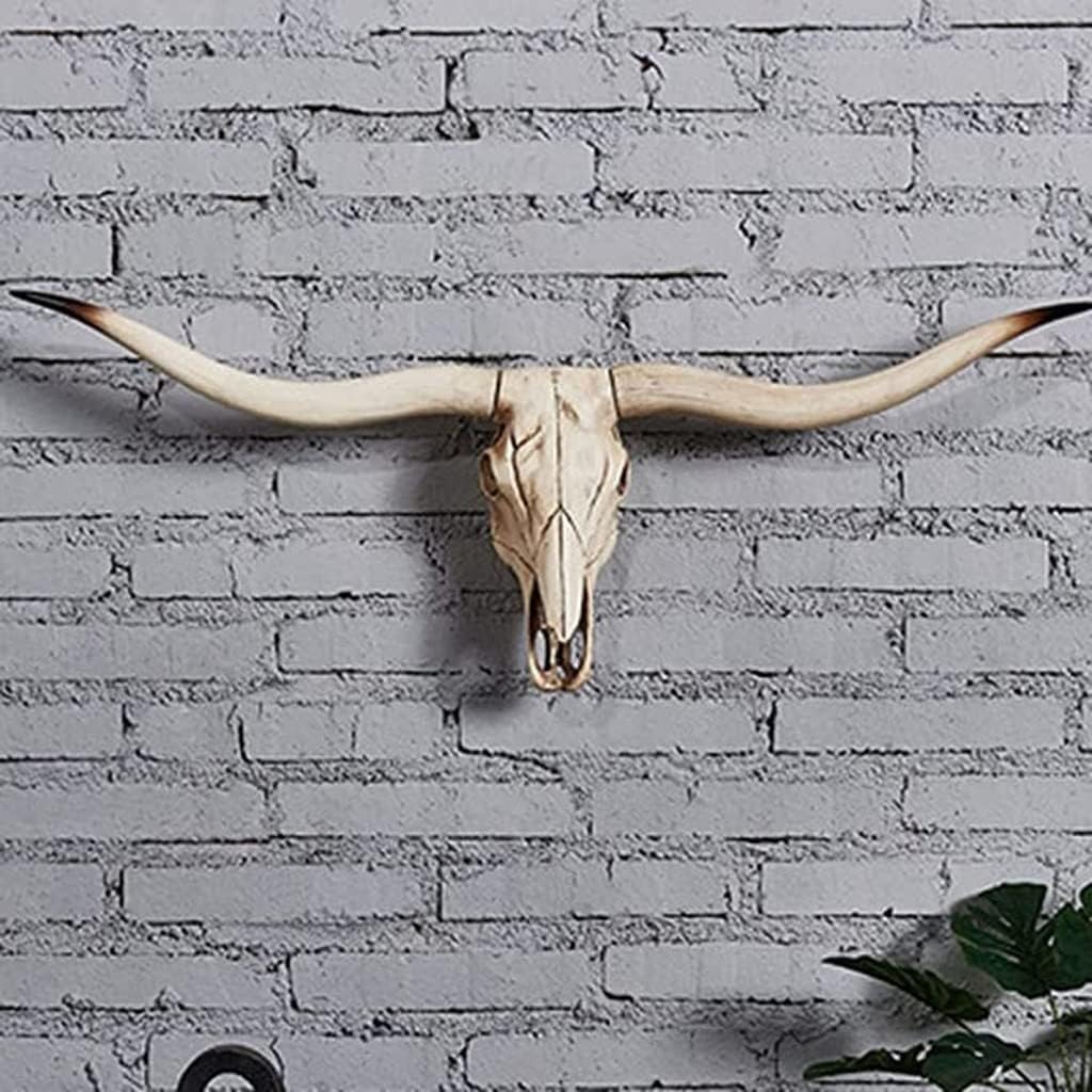 Faux Cow Skull Wall Hanging Decor Retro 7k
