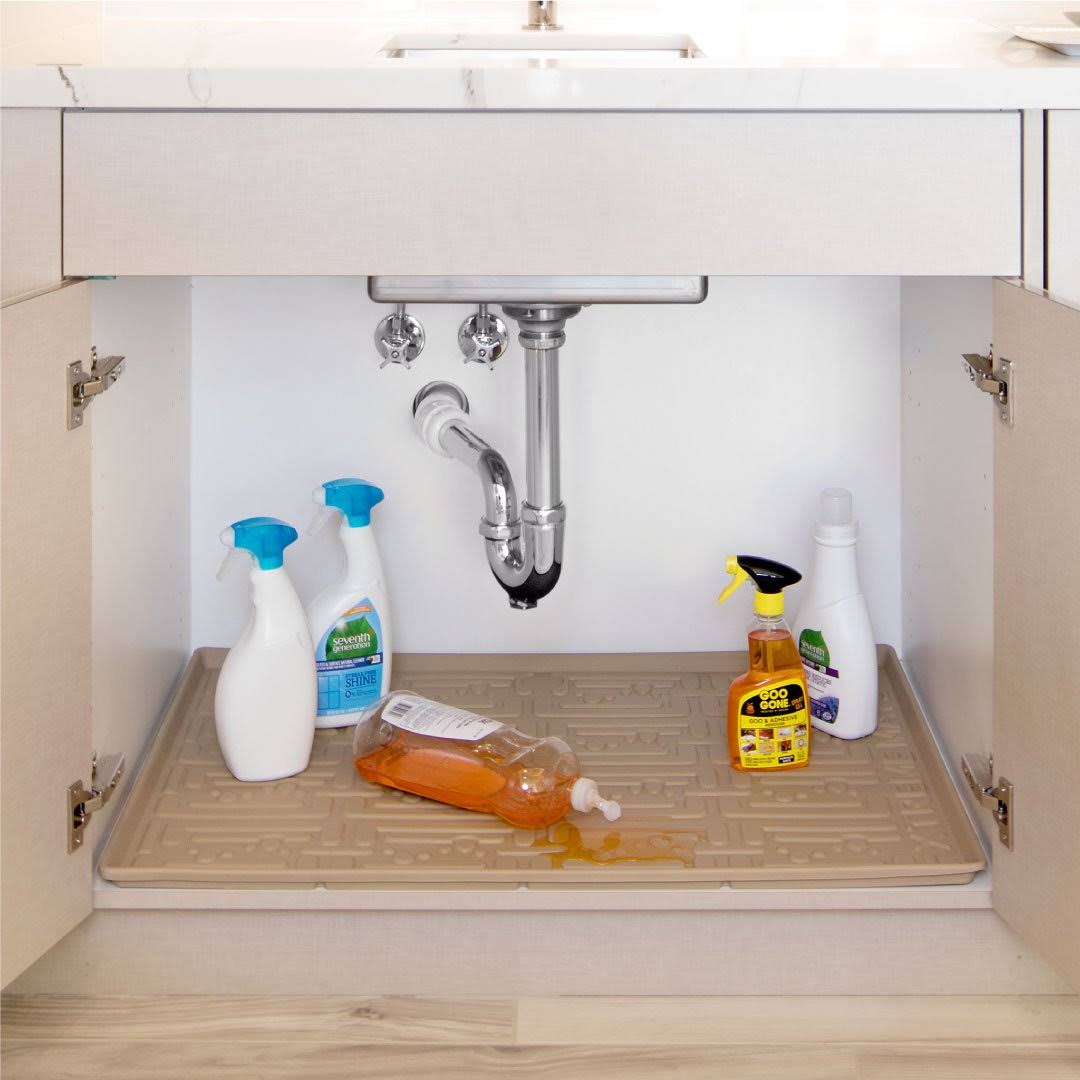 Under Sink Cabinet Mat 37x22 Beige a7