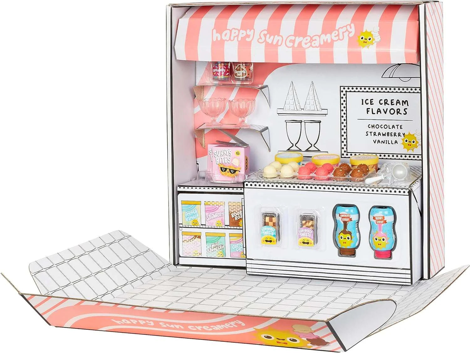 Ice Cream Social Playset Mini Food Toy k7