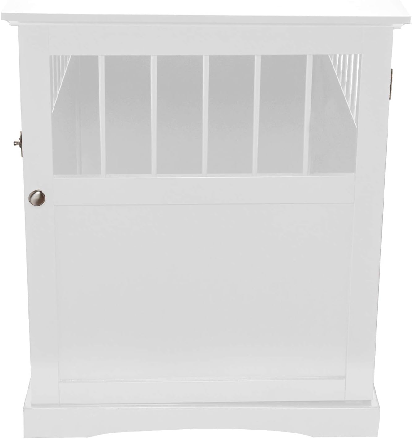 Dog Crate End Table White Large k7