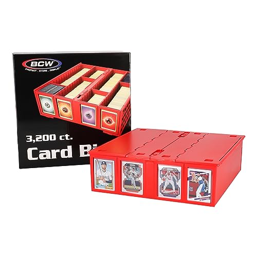 Card Storage Bin Red 3200 Capacity a7