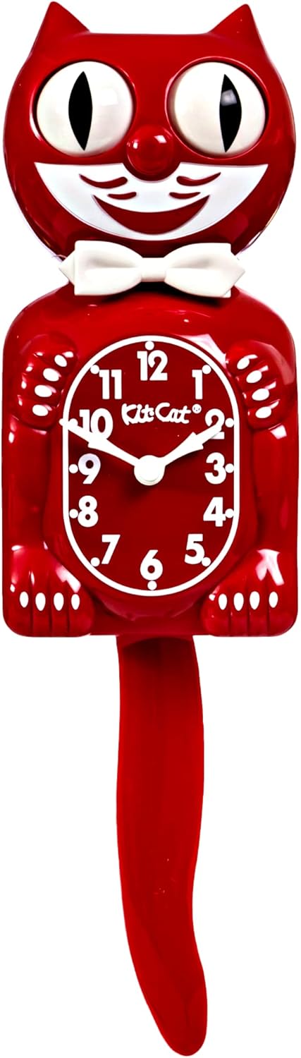Kit Cat Klock Space Cherry Red 15.5" High BC-52